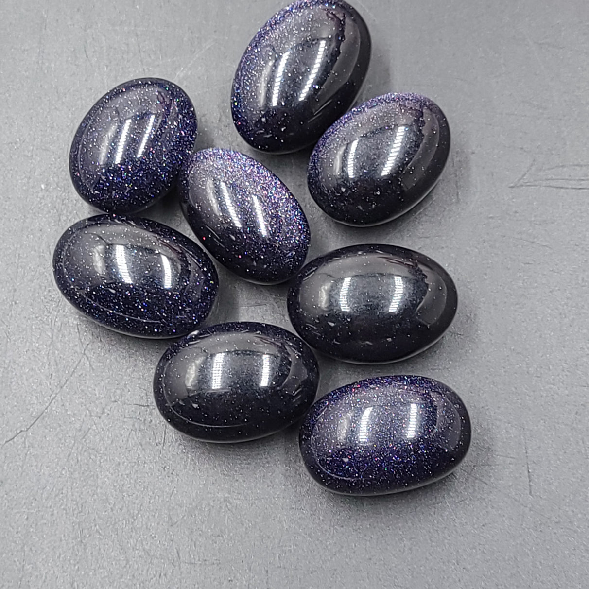 Blue Sandstone Tumbled Stone Blue Goldstone
