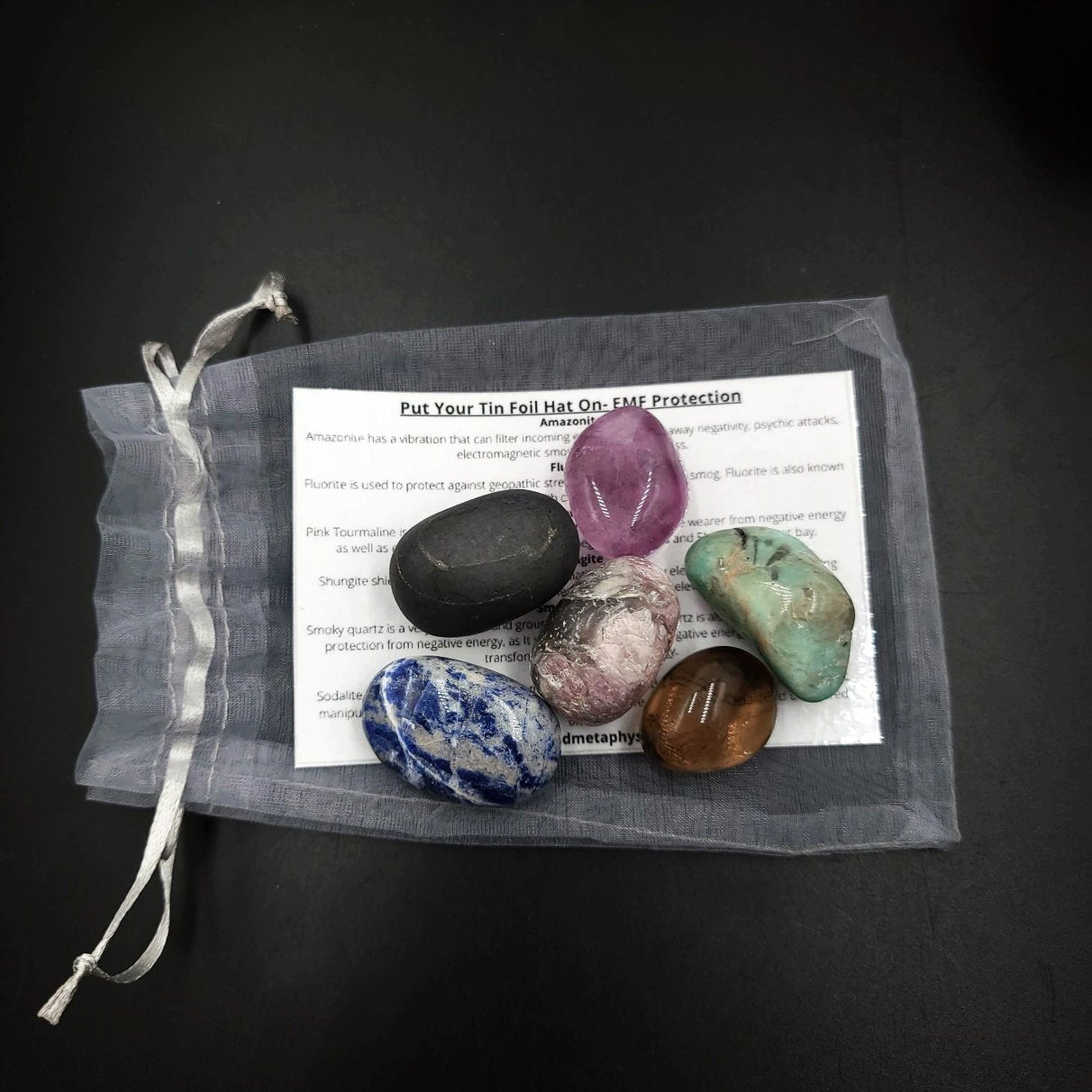 Tin Foil Hat  - EMF Protection Stone Set - Elevated Metaphysical