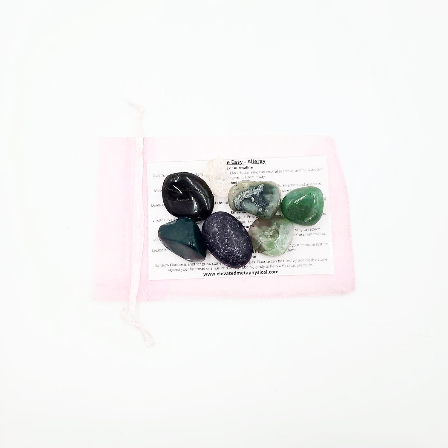 Breathe Easy Allergy Stone Set Crystal Set - Elevated Metaphysical