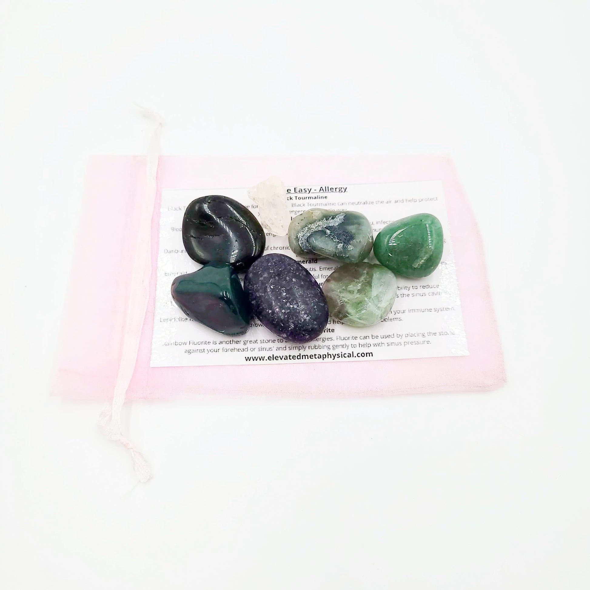 Breathe Easy Allergy Stone Set Crystal Set - Elevated Metaphysical