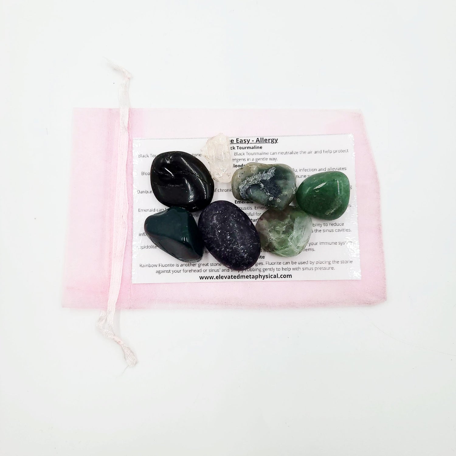 Breathe Easy Allergy Stone Set Crystal Set - Elevated Metaphysical