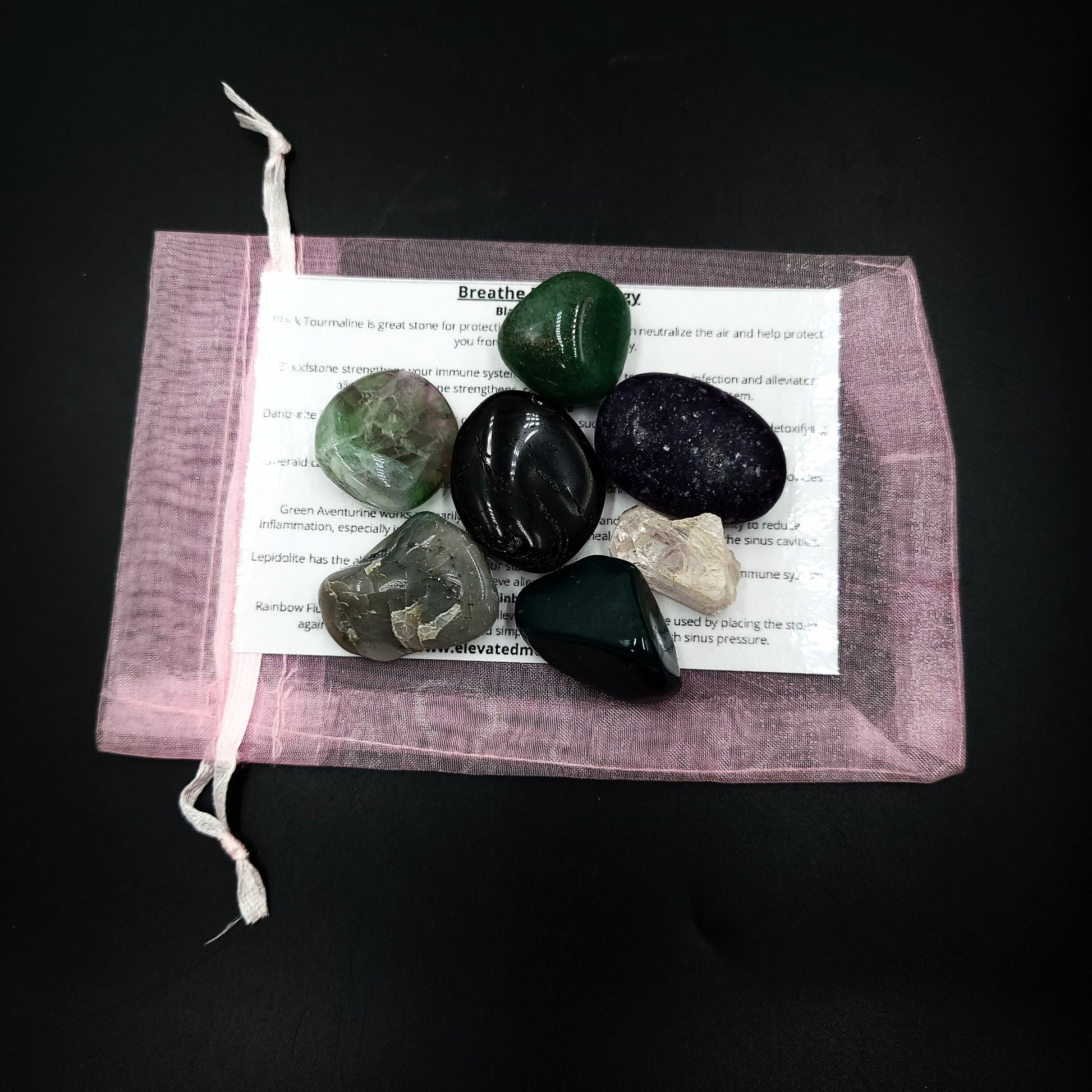 Breathe Easy Allergy Stone Set Crystal Set - Elevated Metaphysical