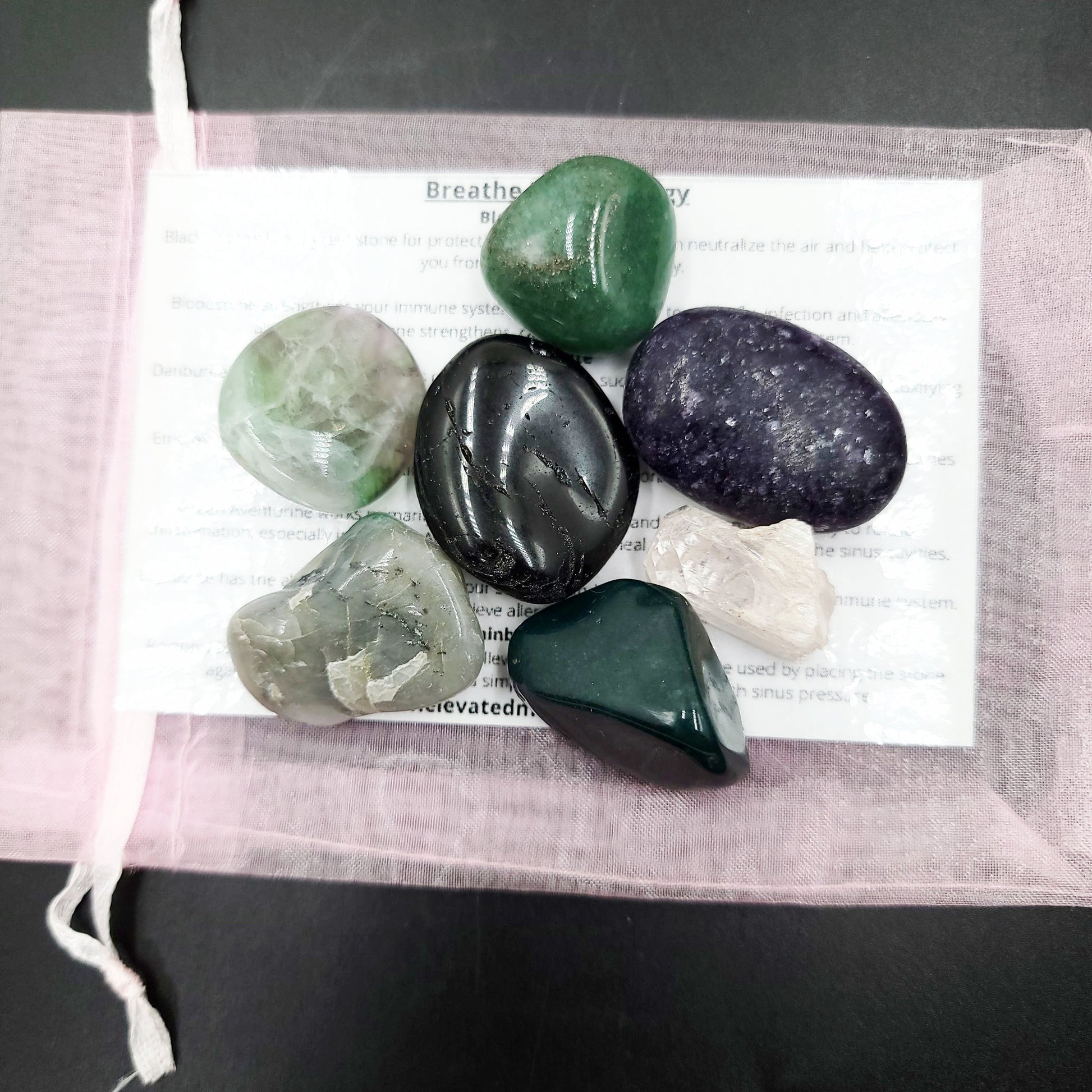Breathe Easy Allergy Stone Set Crystal Set - Elevated Metaphysical