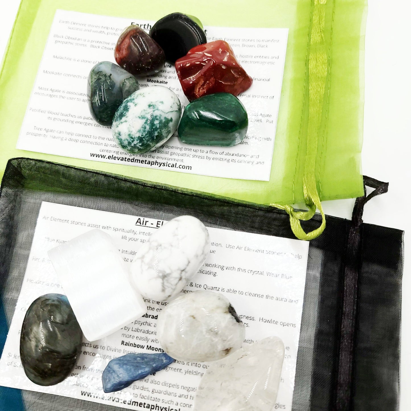 The Four Elements - Element Stone Set - Elevated Metaphysical