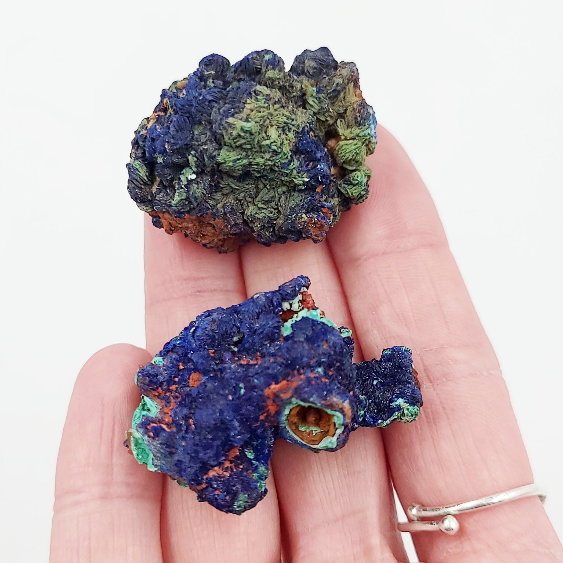 Azurite Cluster Geode Specimen small - Elevated Metaphysical