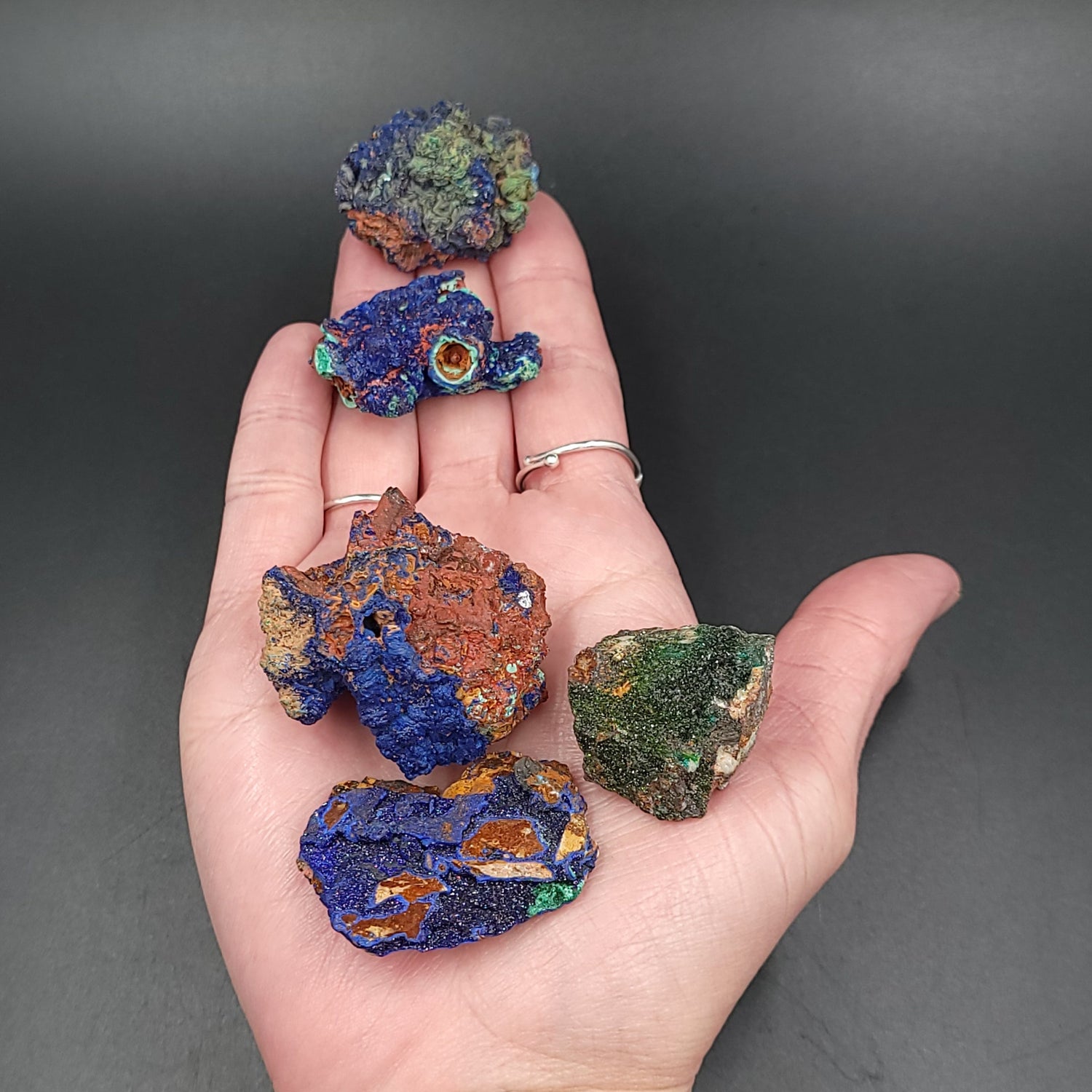 Azurite Cluster Geode Specimen small - Elevated Metaphysical