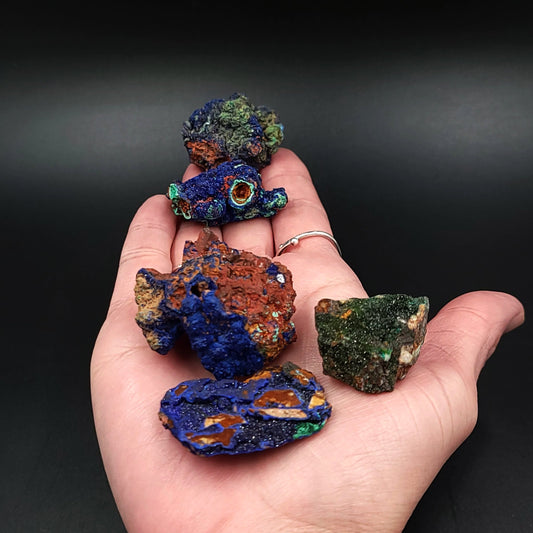 Azurite Cluster Geode Specimen small - Elevated Metaphysical