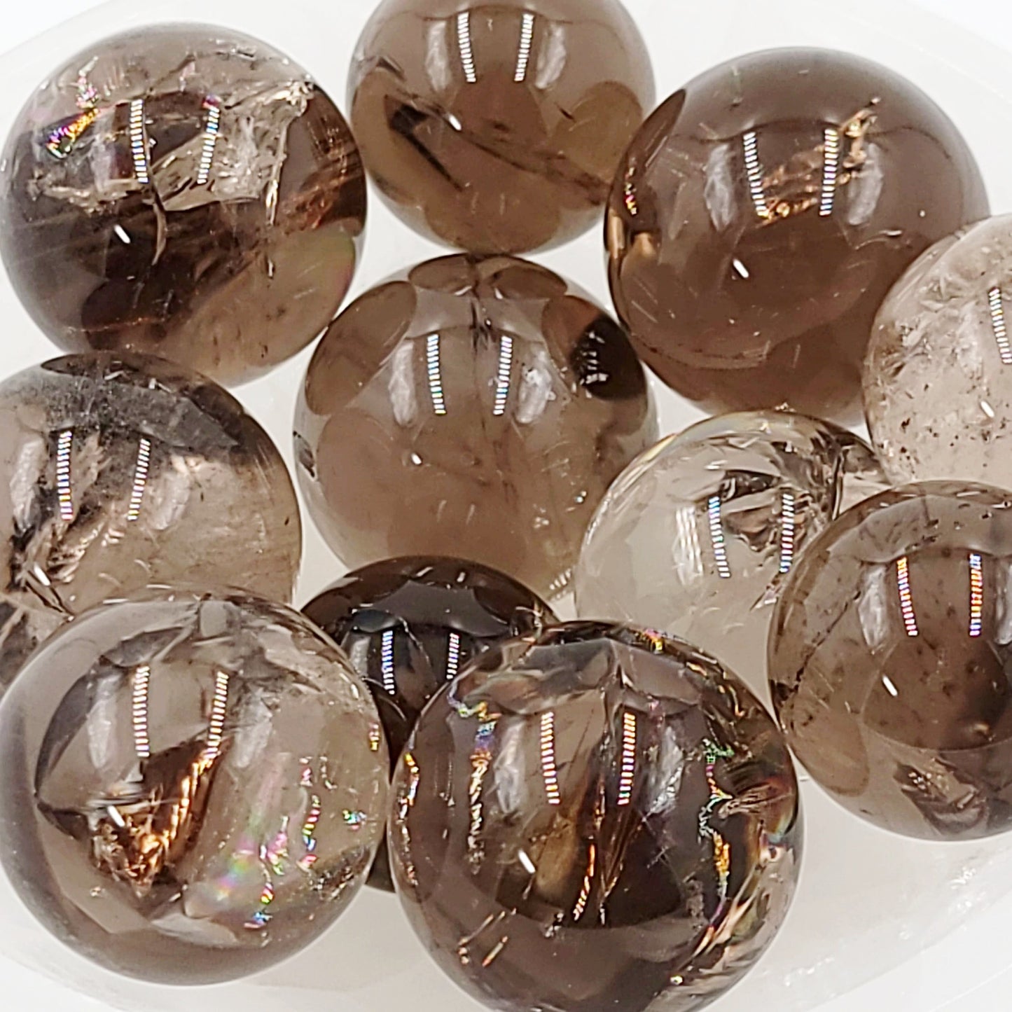 Smoky Quartz Sphere Rainbow Quartz High Quality - Elevated Metaphysical