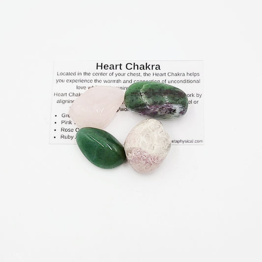 Heart Chakra Stone Set - Elevated Metaphysical