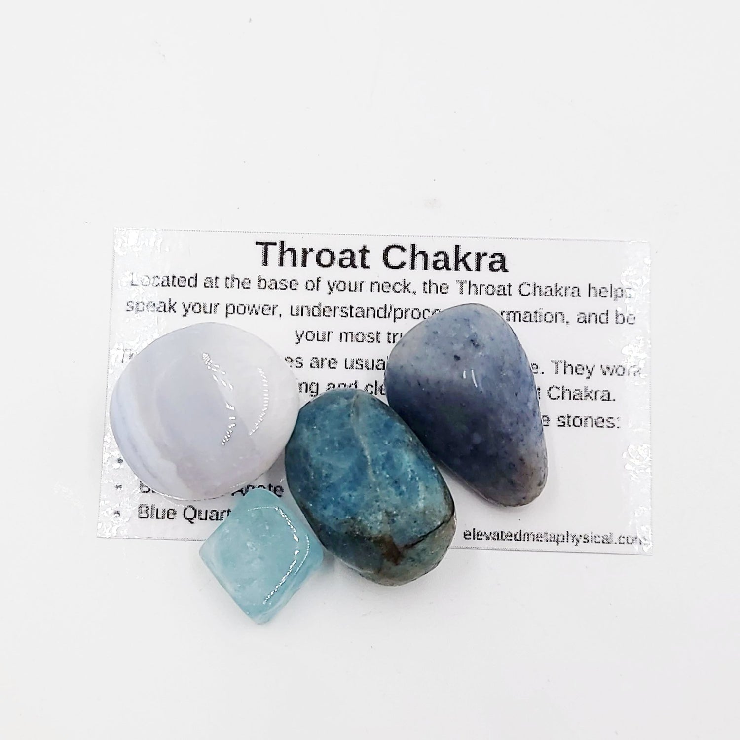 Throat Chakra Stone Set - Elevated Metaphysical