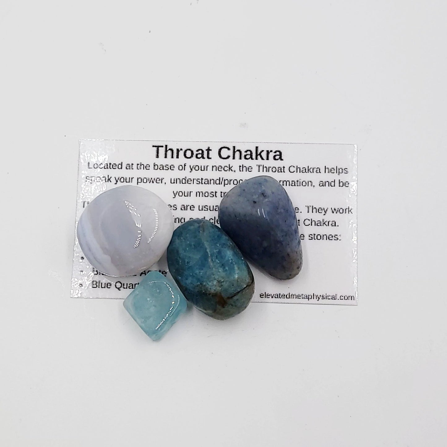 Throat Chakra Stone Set - Elevated Metaphysical