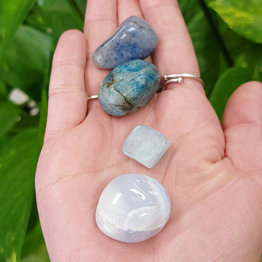 Throat Chakra Stone Set - Elevated Metaphysical