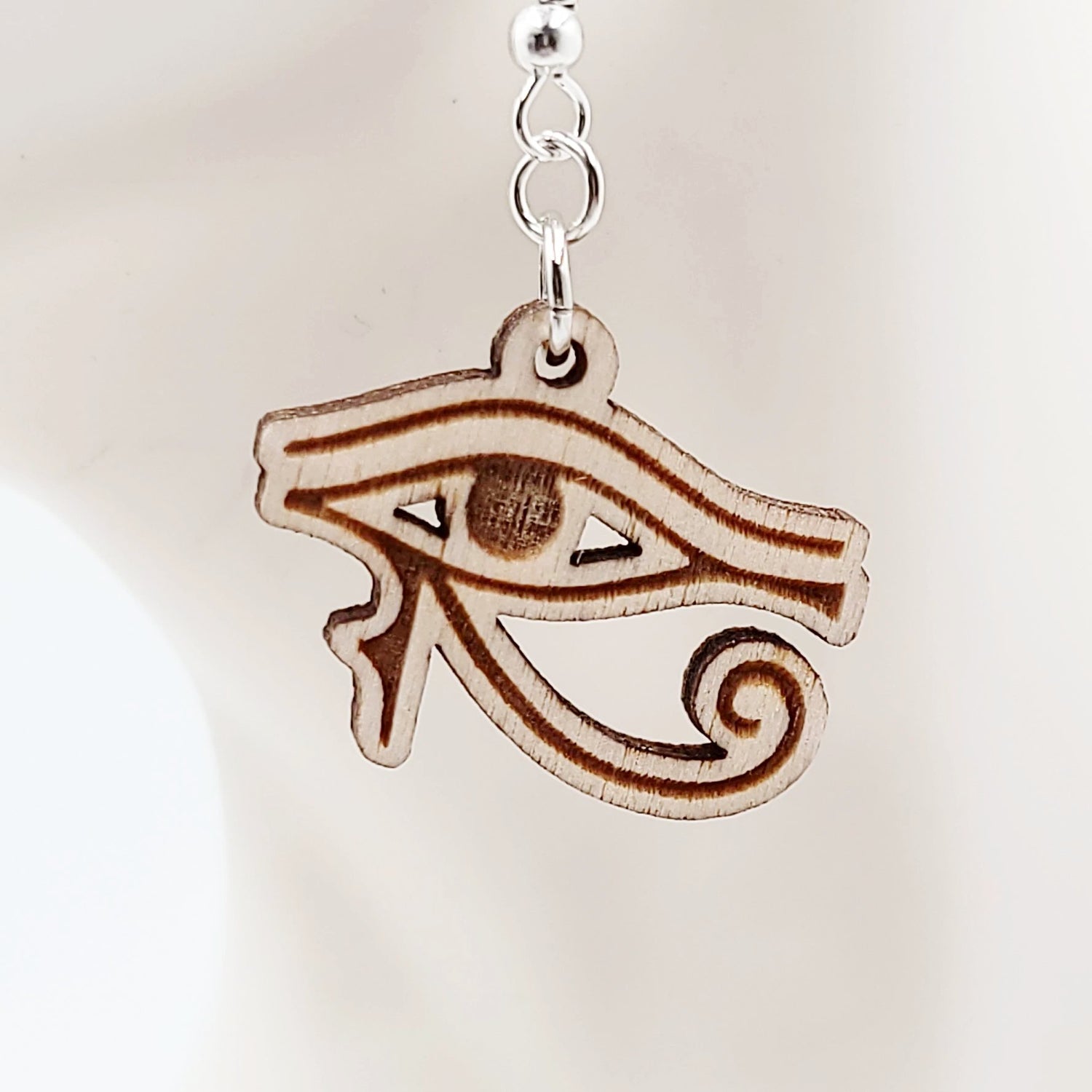 Eye of Horus Earrings Sterling Silver Dangle - Elevated Metaphysical