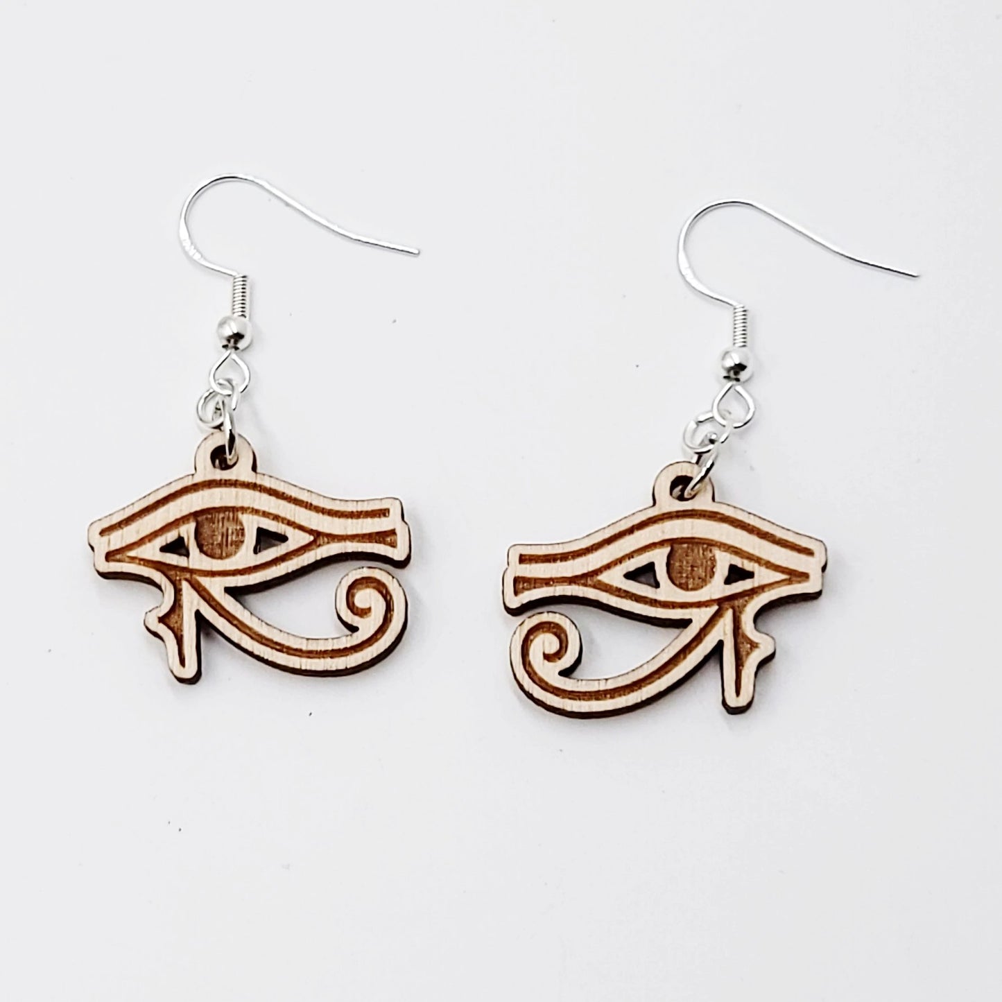 Eye of Horus Earrings Sterling Silver Dangle - Elevated Metaphysical