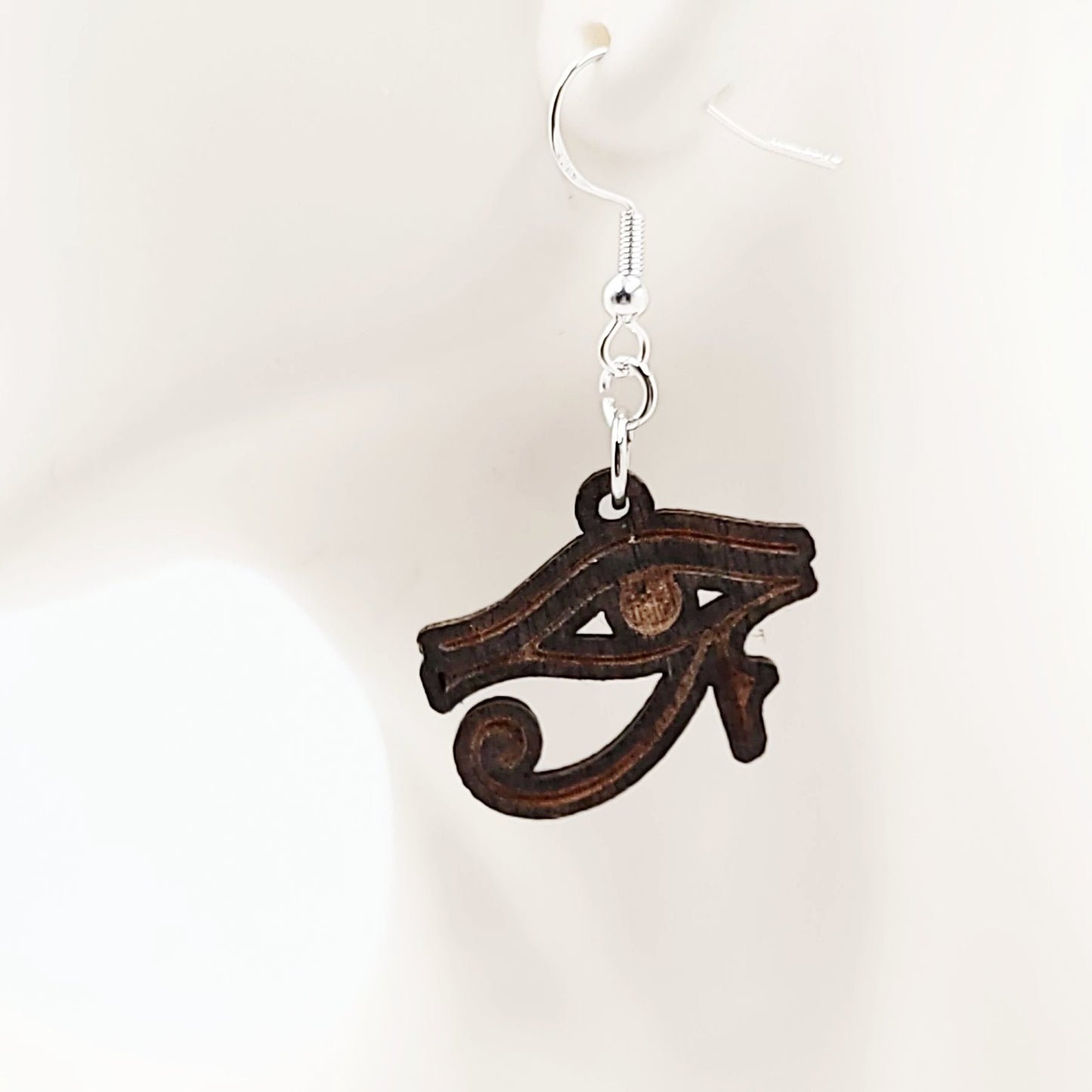 Eye of Horus Earrings Sterling Silver Dangle - Elevated Metaphysical