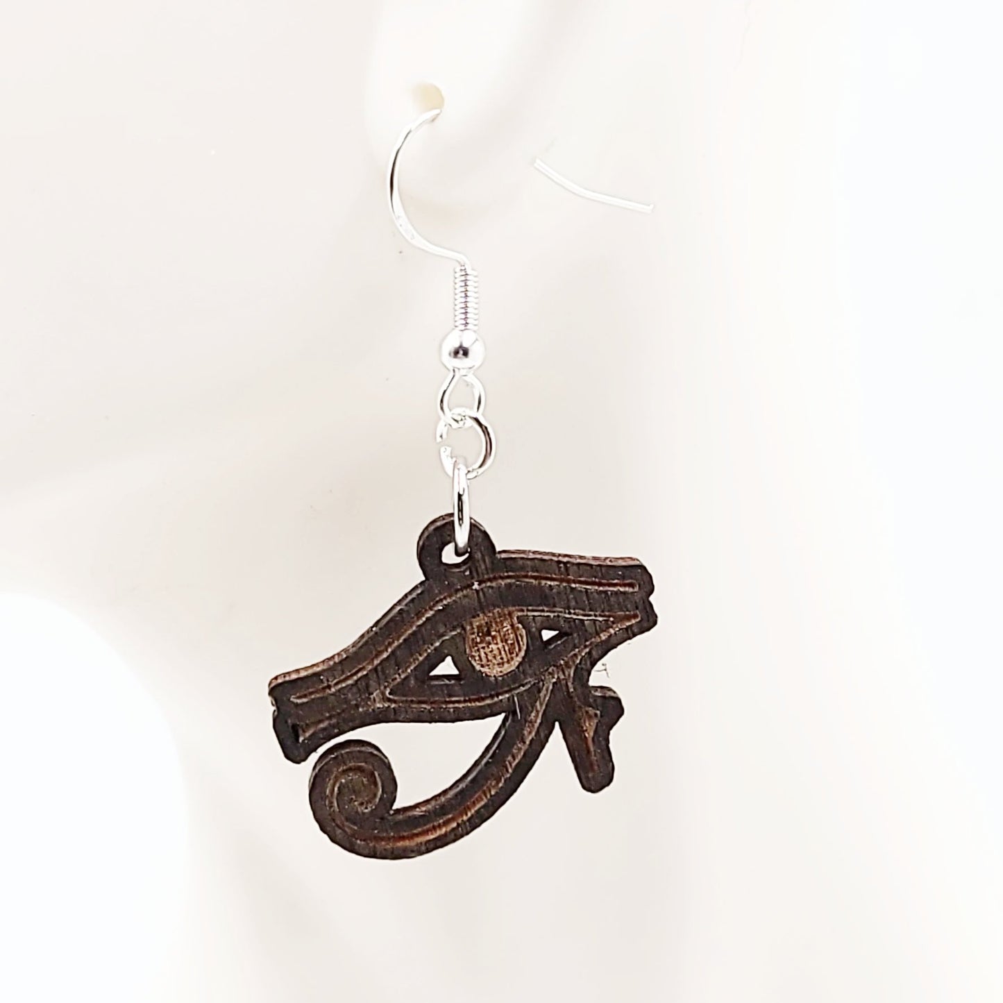 Eye of Horus Earrings Sterling Silver Dangle - Elevated Metaphysical