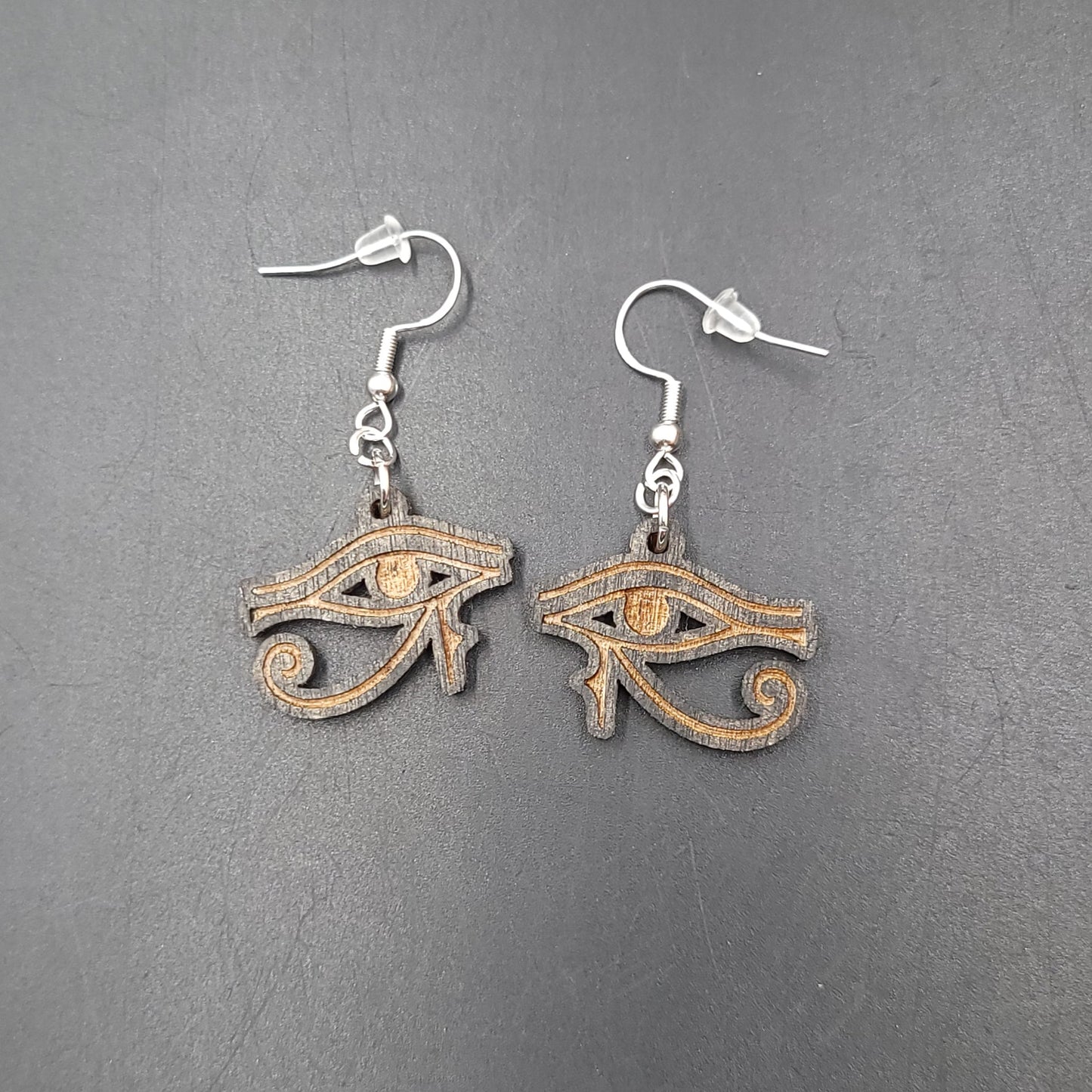 Eye of Horus Earrings Sterling Silver Dangle - Elevated Metaphysical