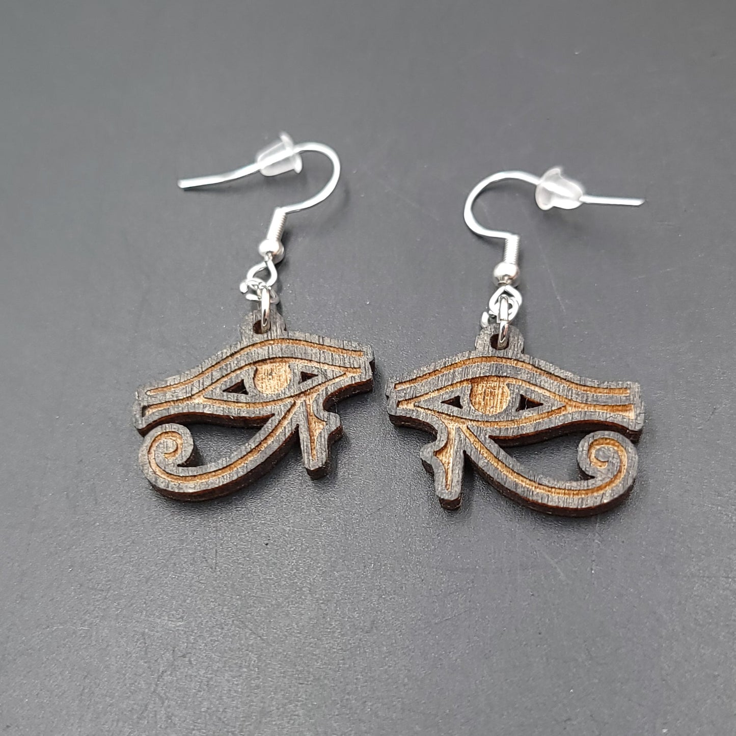 Eye of Horus Earrings Sterling Silver Dangle - Elevated Metaphysical