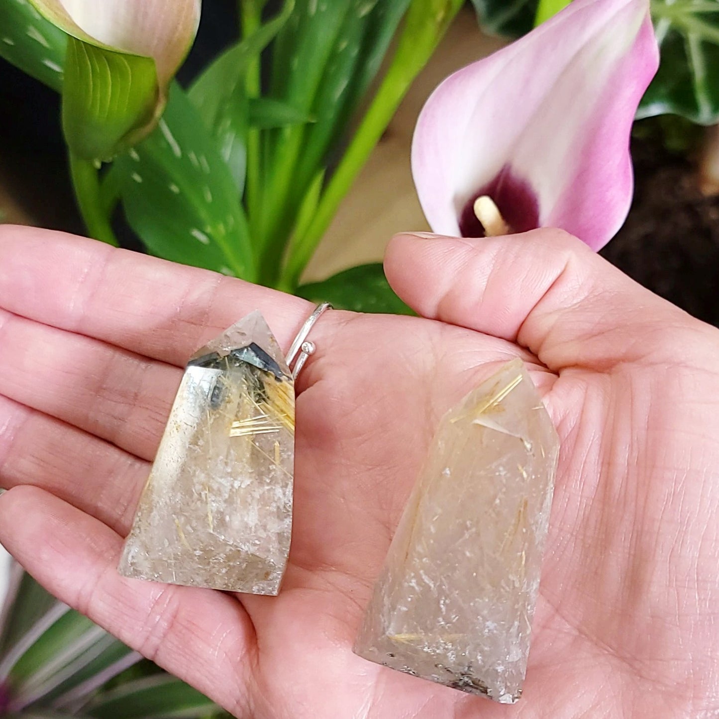 Rutilated Quartz Tower Point