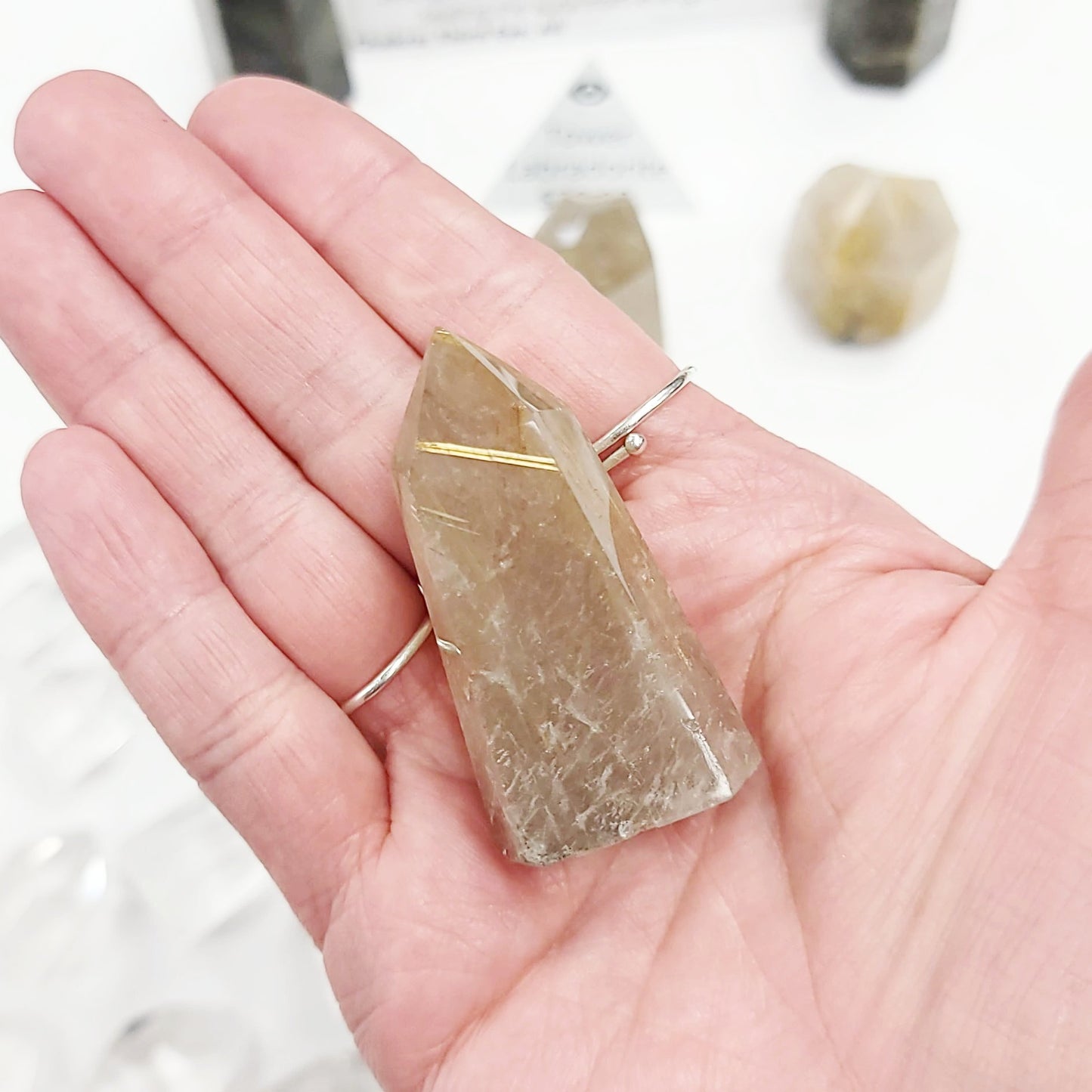 Rutilated Quartz Tower Point