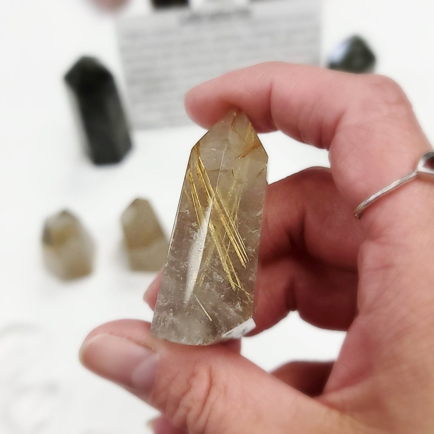 Rutilated Quartz Tower Point