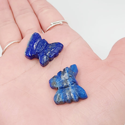 Lapis Lazuli Butterfly Stone 25mm 1" - Elevated Metaphysical