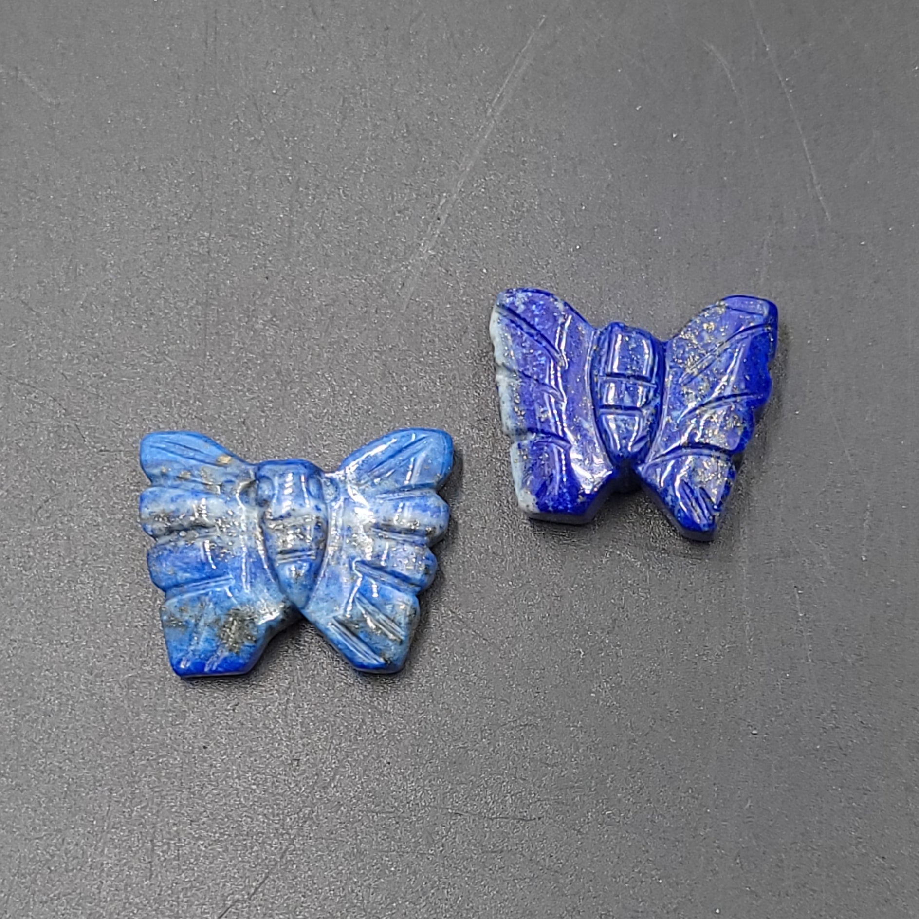 Lapis Lazuli Butterfly Stone 25mm 1" - Elevated Metaphysical