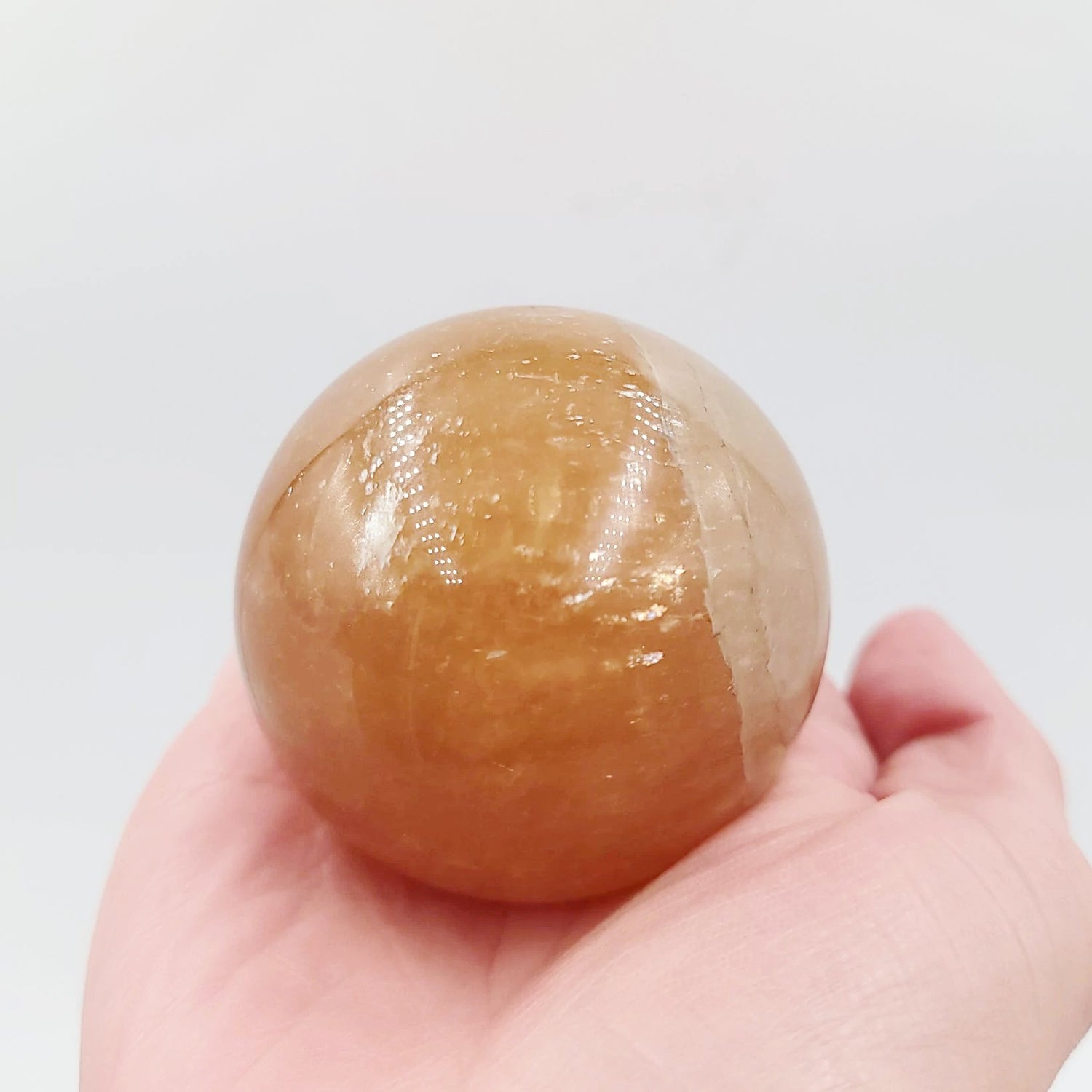 Golden Healer Sphere 2.15" 55mm 8.2oz 230g - Elevated Metaphysical
