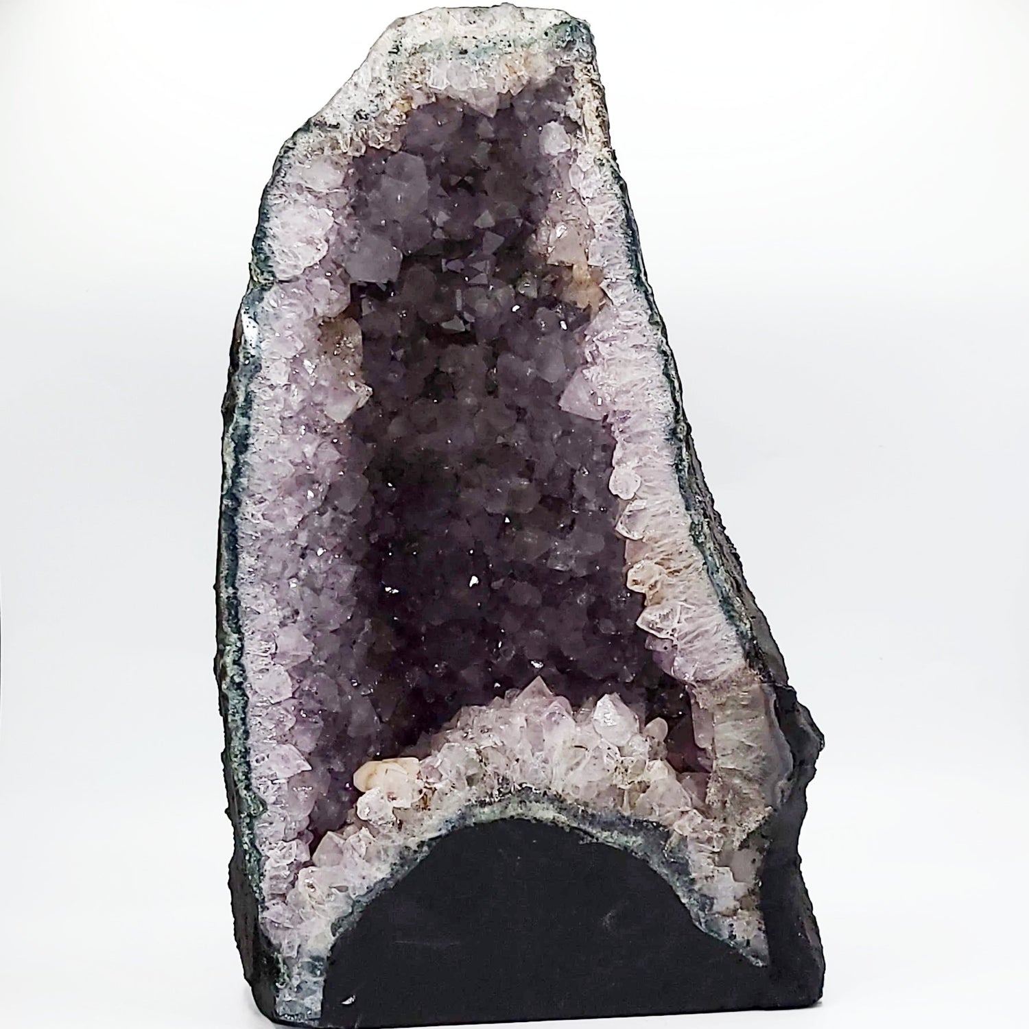 Amethyst Geode Cathedral Crystal Polished 12" 30cm 16.3lbs 7.4kg - Elevated Metaphysical