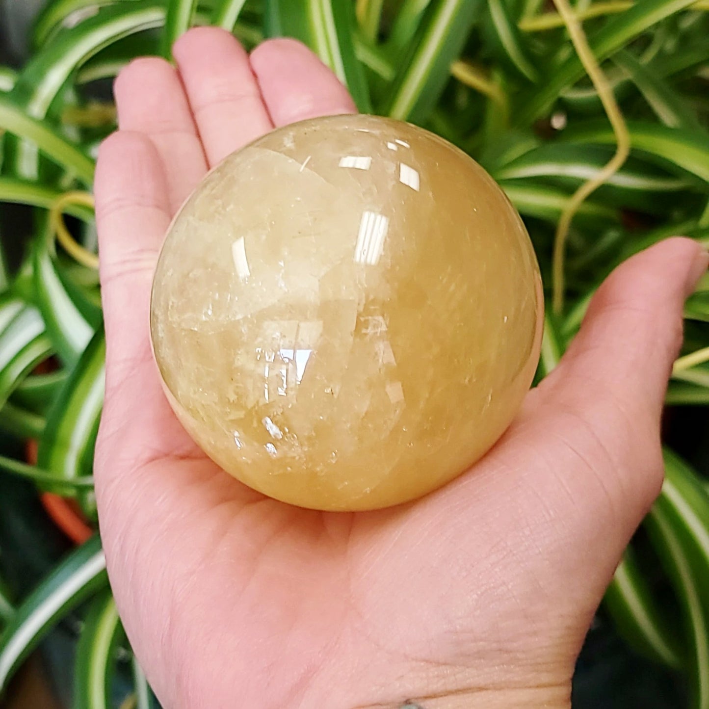 Golden Healer Sphere 2.5" 60mm 12oz 350g - Elevated Metaphysical