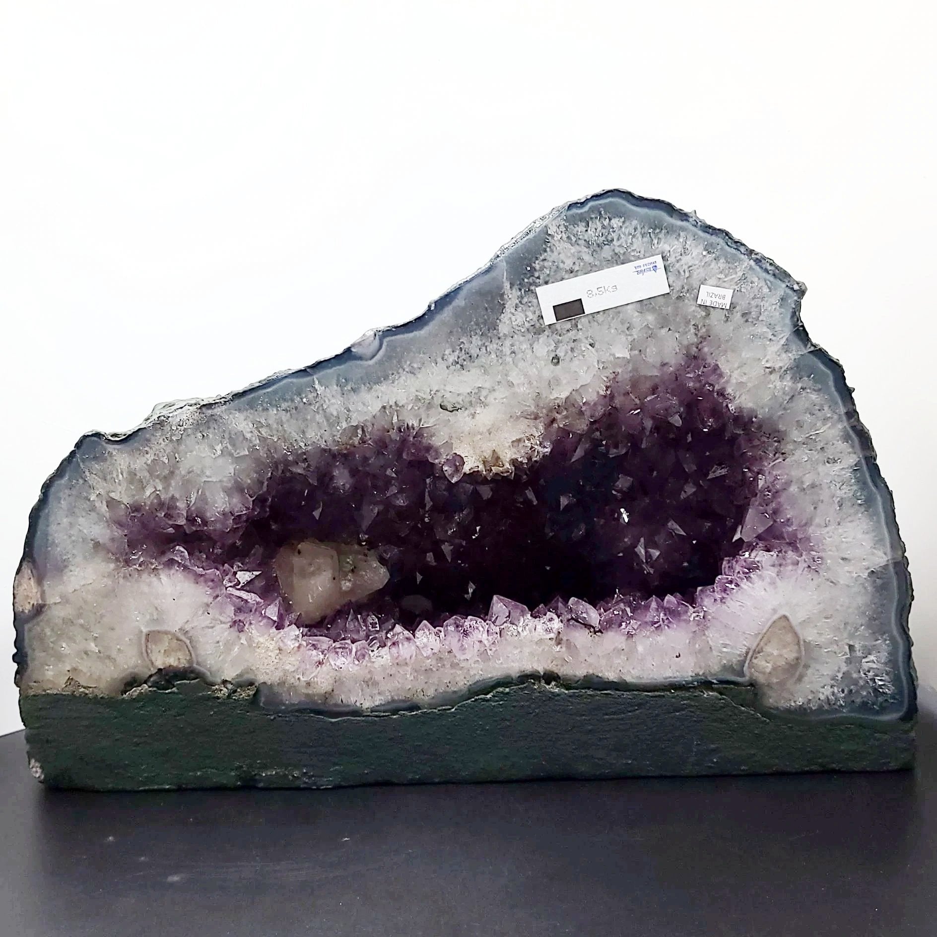 Amethyst Geode Cathedral Crystal Polished 8" 20cm 18.8lbs 8.5kg - Elevated Metaphysical