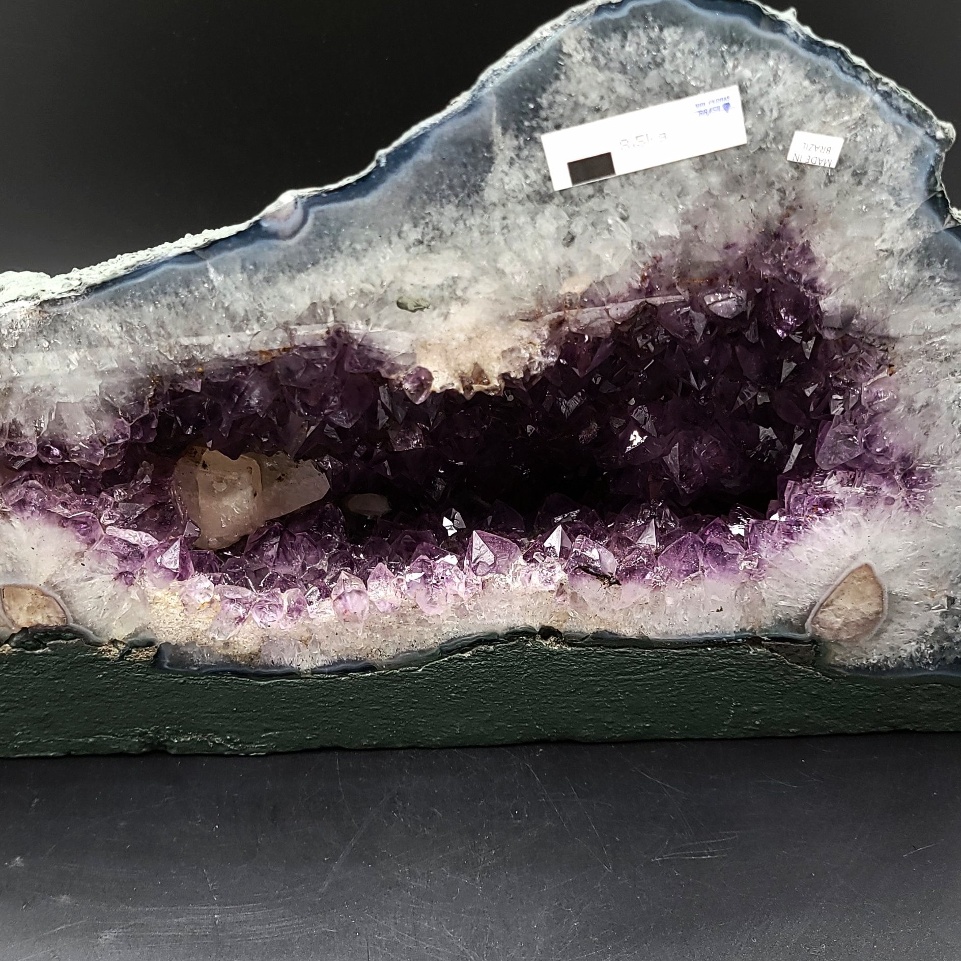 Amethyst Geode Cathedral Crystal Polished 8" 20cm 18.8lbs 8.5kg - Elevated Metaphysical