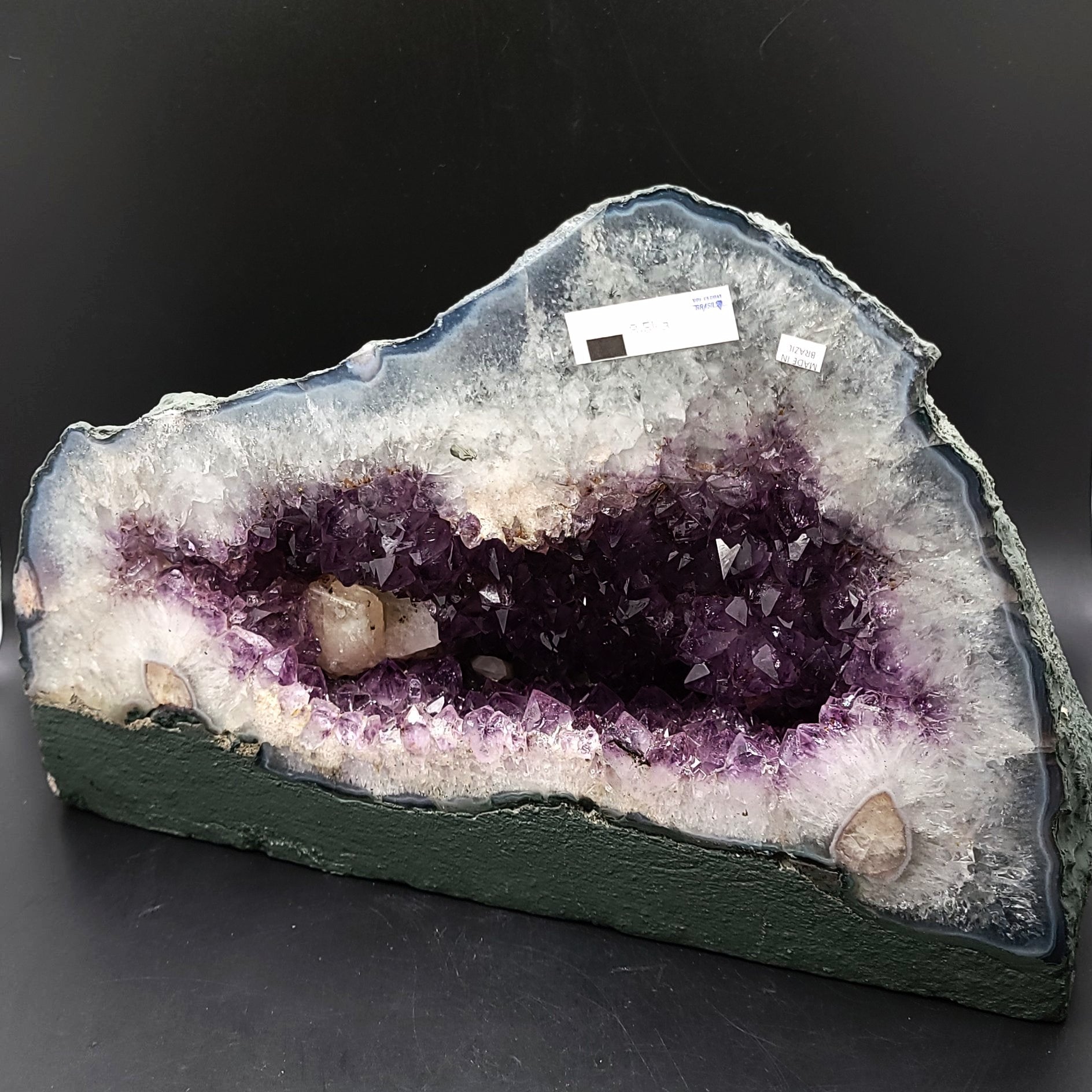Amethyst Geode Cathedral Crystal Polished 8" 20cm 18.8lbs 8.5kg - Elevated Metaphysical