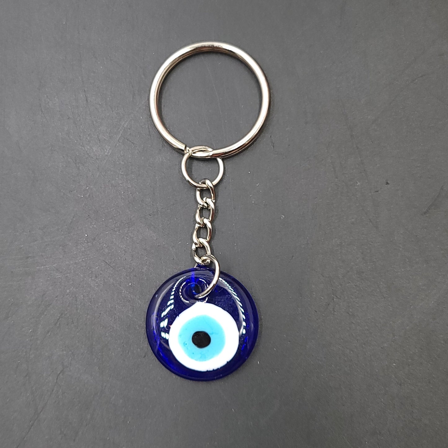 Evil Eye Keychain Blue Medium - Elevated Metaphysical