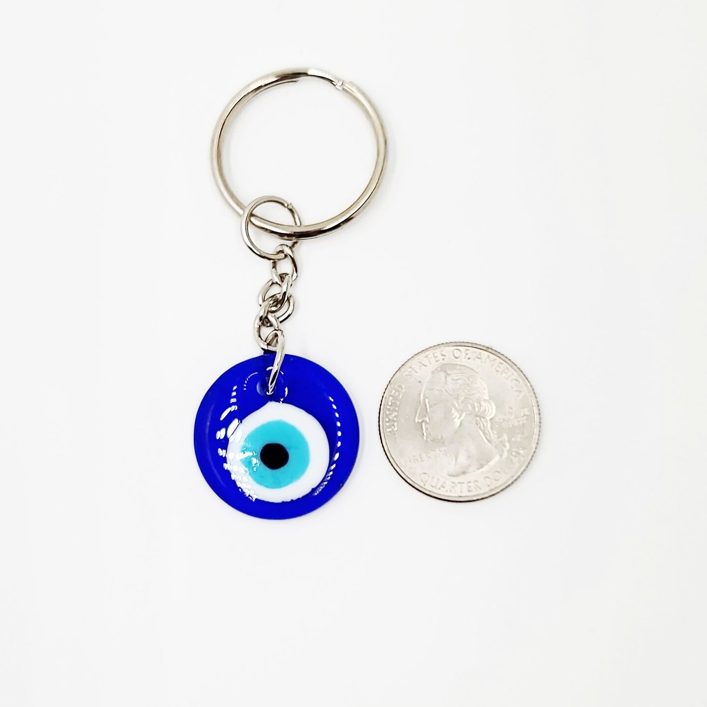 Evil Eye Keychain Blue Medium - Elevated Metaphysical