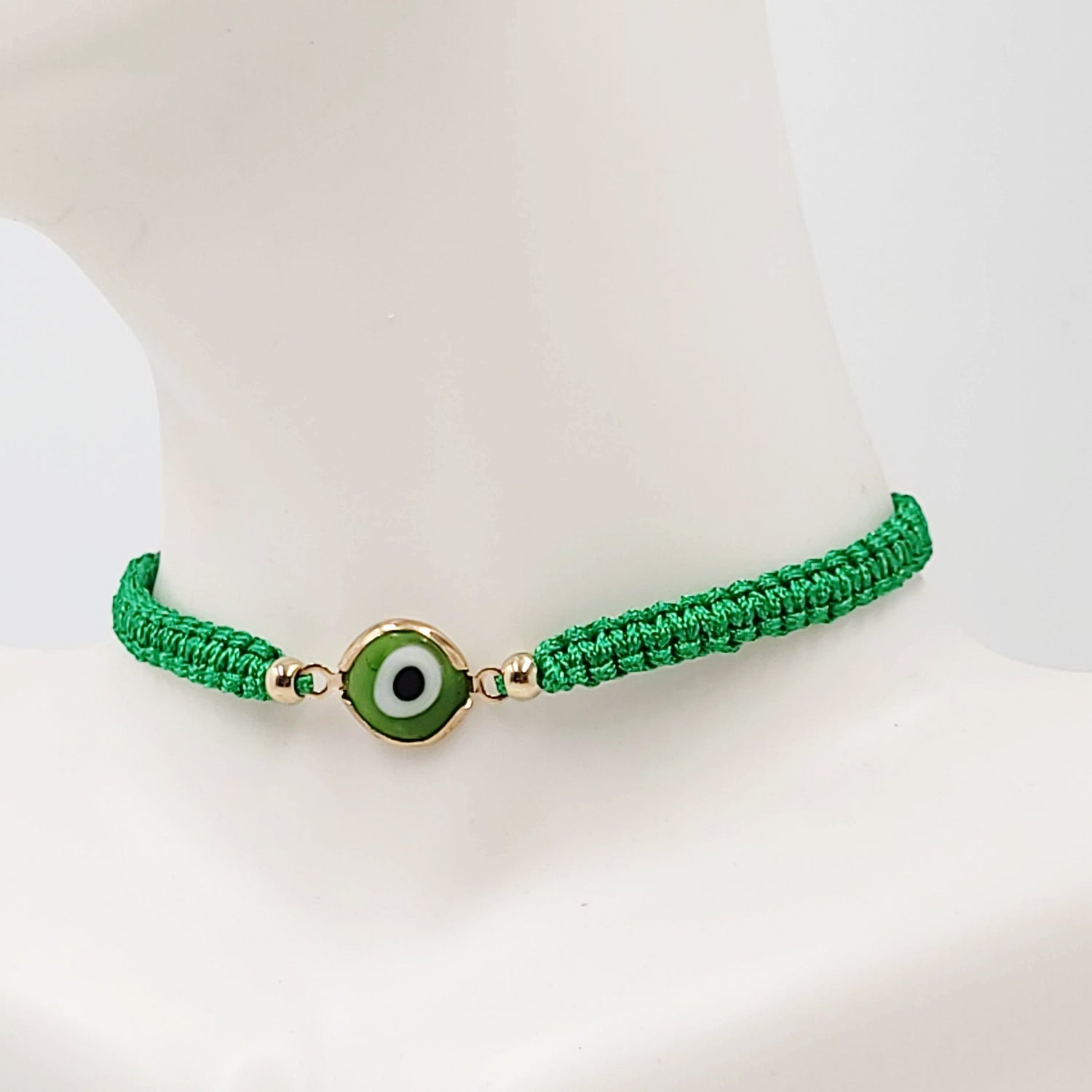 Green Evil Eye Bracelet Green String Bracelet - Elevated Metaphysical
