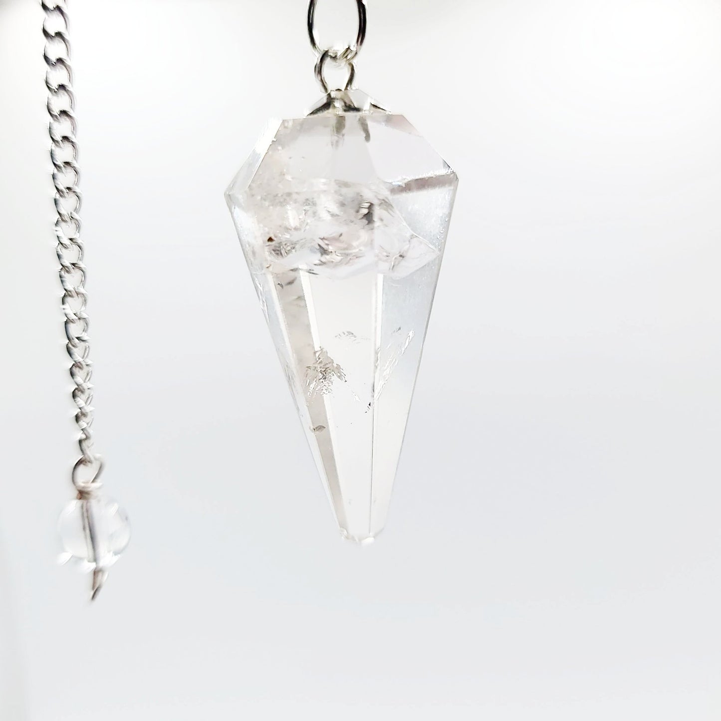 Clear Quartz Pendulum Faceted Polished - Elevated Metaphysical