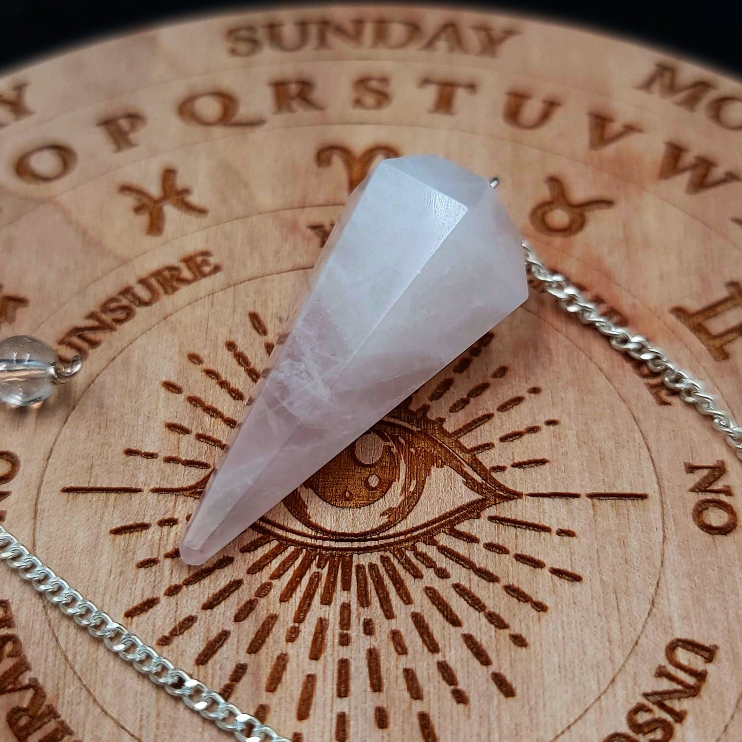 Rose Quartz Pendulum Faceted Polished - Elevated Metaphysical