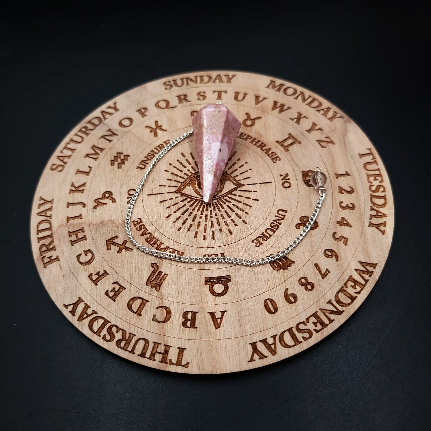 Rhodonite Pendulum Faceted Polished