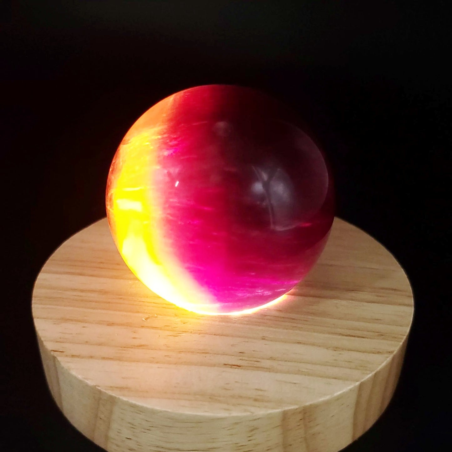 Red Fluorite Sphere Yellow Fluorite 60mm 325g