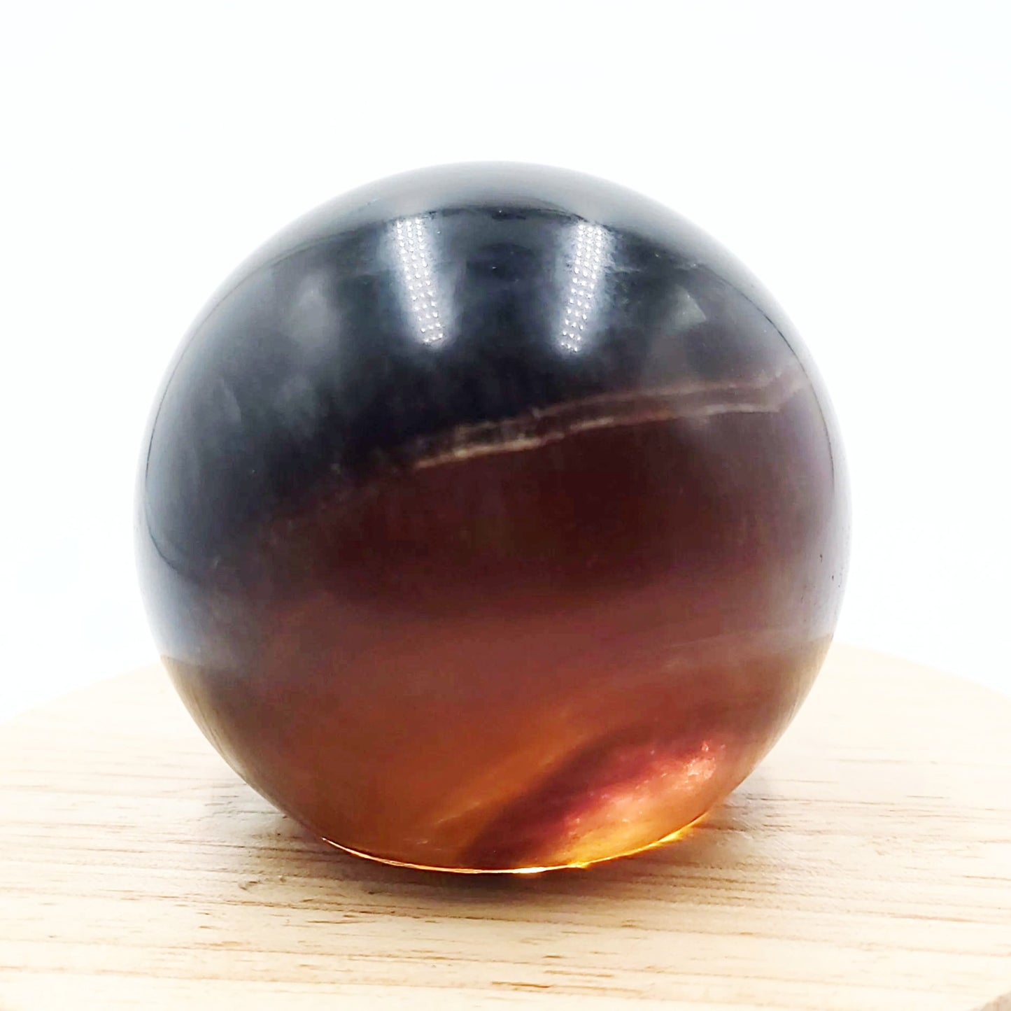 Red Fluorite Sphere Yellow Fluorite 60mm 325g