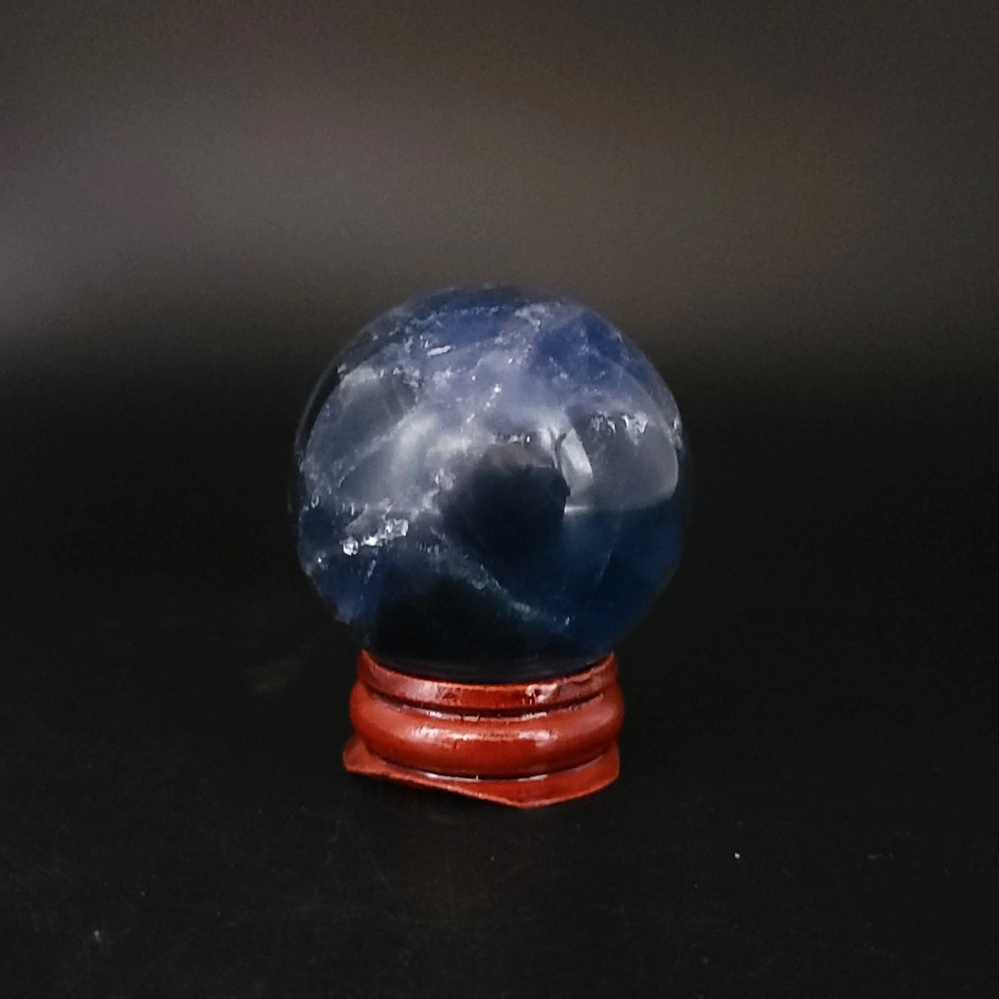 Blue Fluorite Sphere 1.75" 40mm 5oz 135g - Elevated Metaphysical