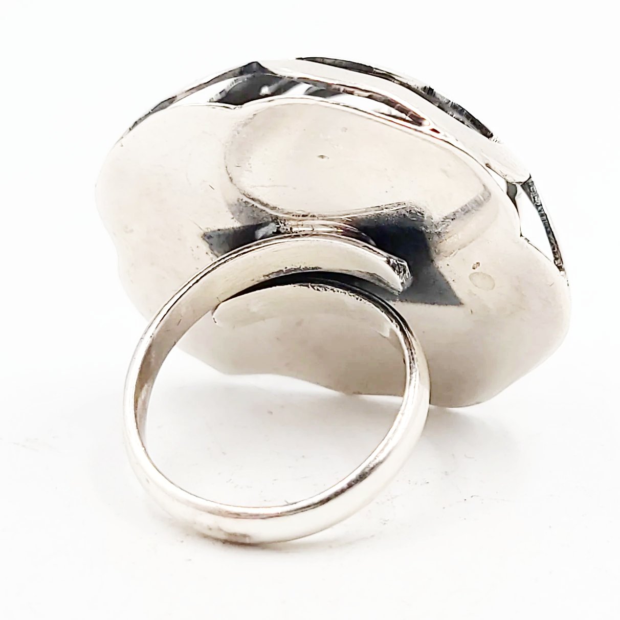 Rose Dome Ring Sterling Silver Adjustable Band - Elevated Metaphysical