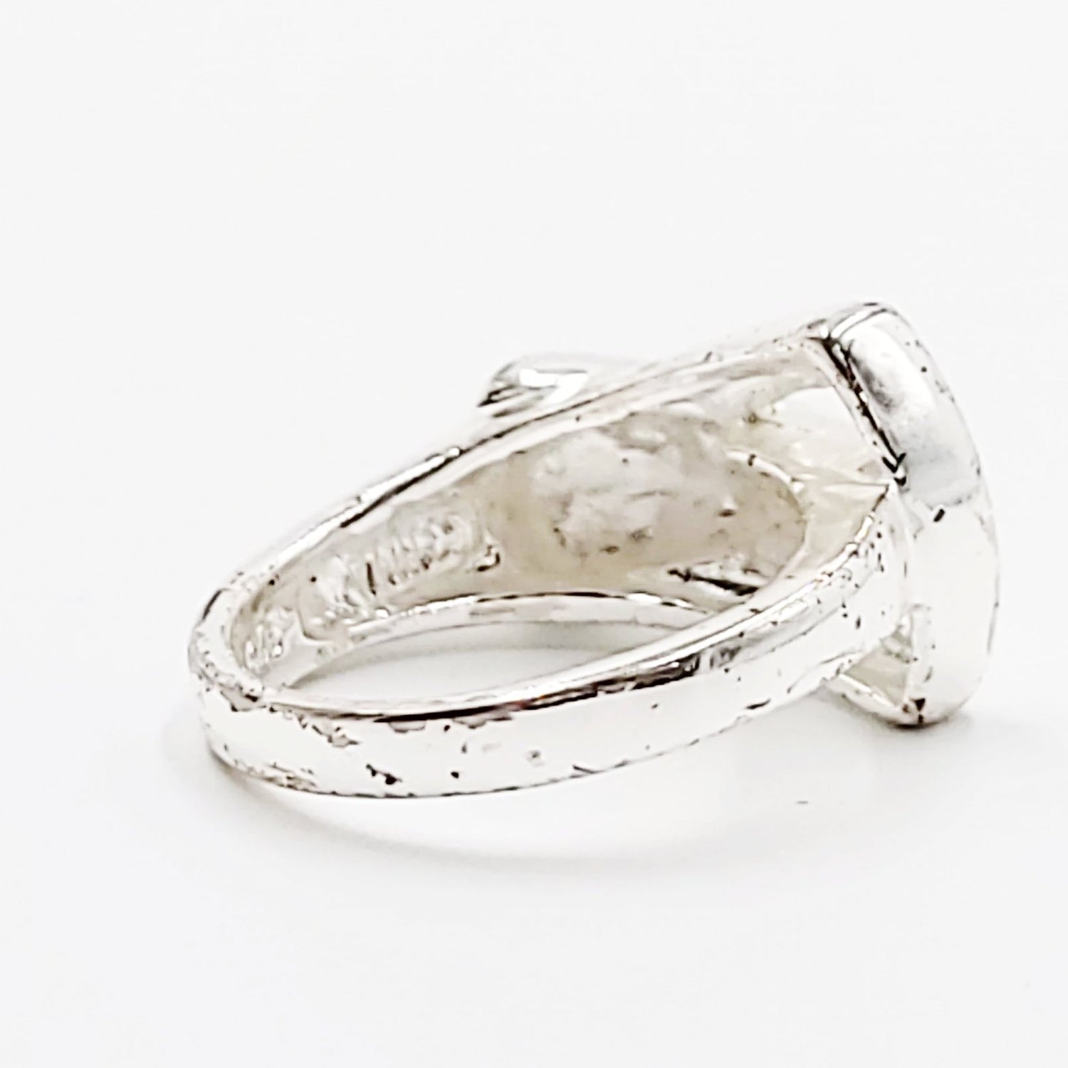 Buckle Free Form Ring Sterling Silver Band - Elevated Metaphysical