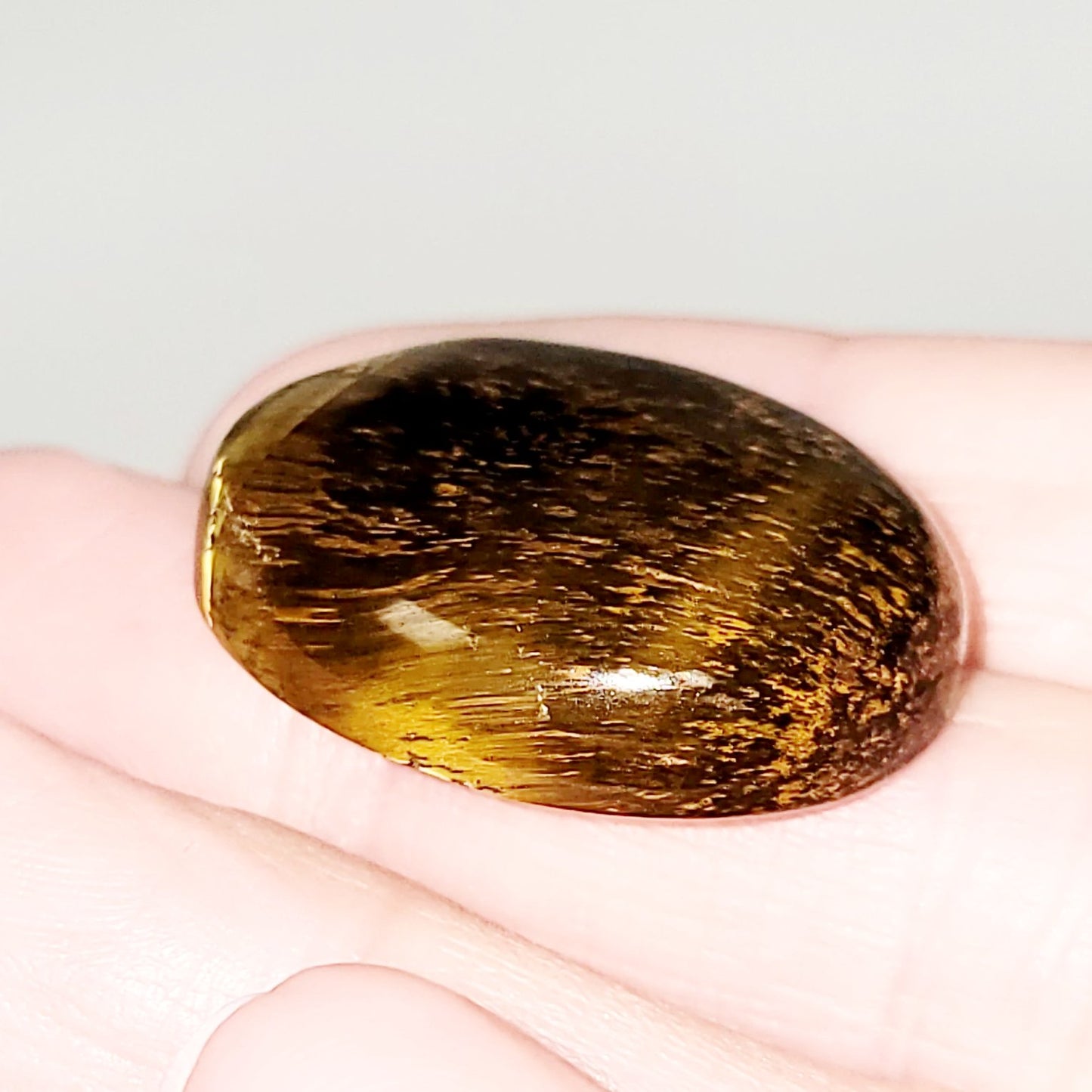 Tiger Eye Cabochon Oval Polished Cut Stone - Elevated Metaphysical