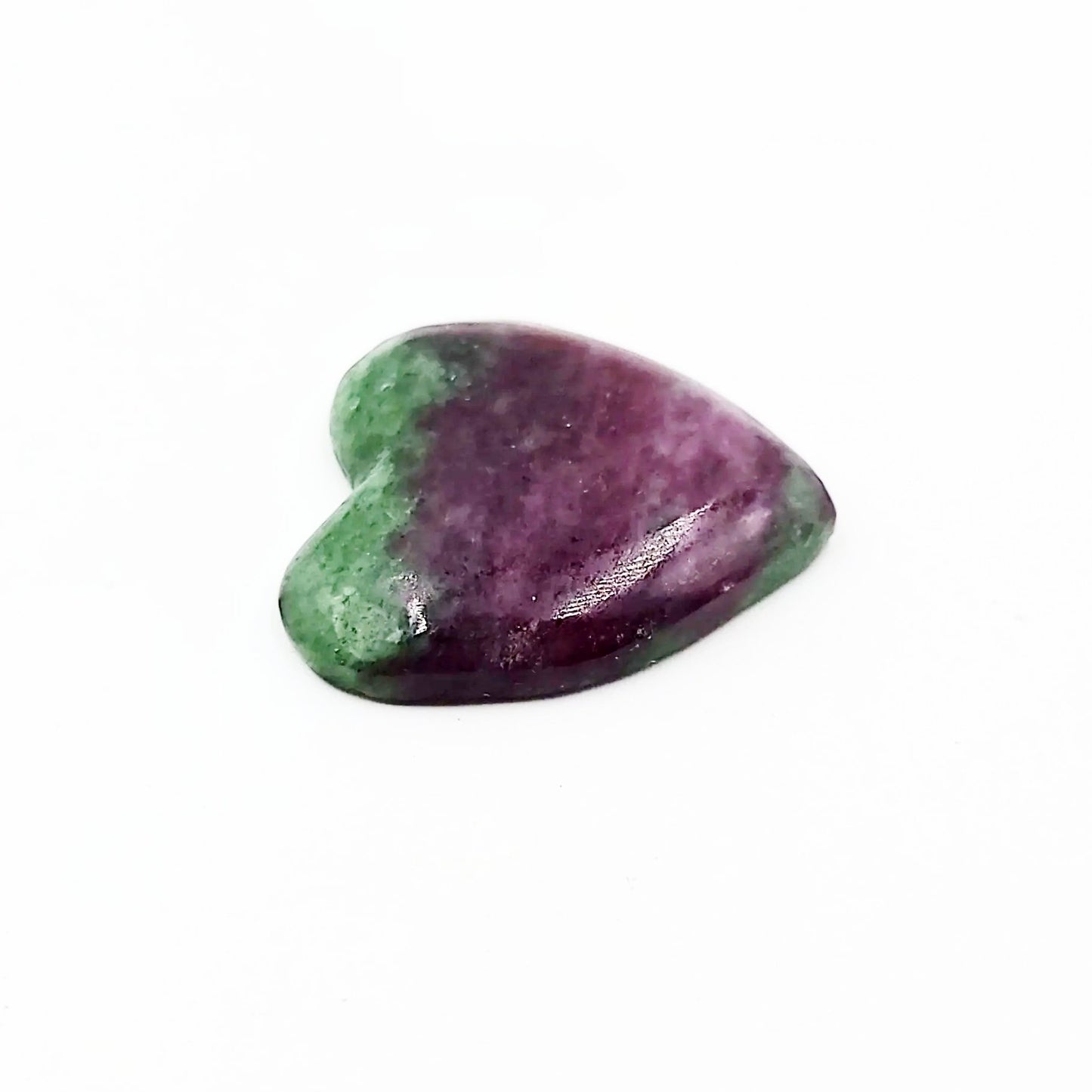 Ruby Zoisite Cabochon Heart Polished Cut Stone - Elevated Metaphysical