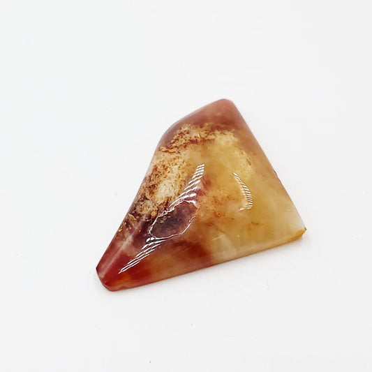 Carnelian Cabochon Free Form "Triangle" Polished Cut Stone