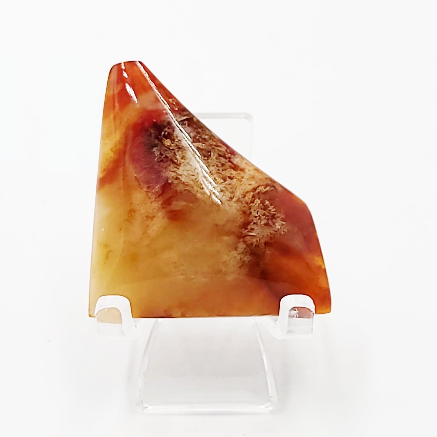Carnelian Cabochon Free Form "Triangle" Polished Cut Stone