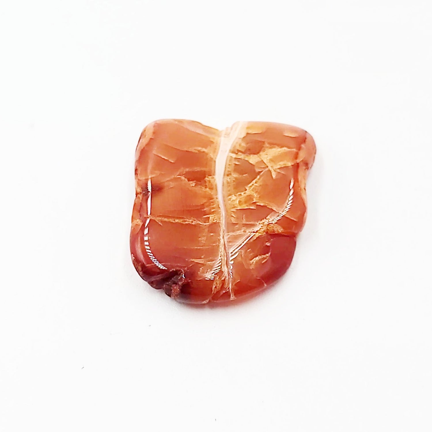 Carnelian Cabochon Free Form "Small" Polished Cut Stone - Elevated Metaphysical