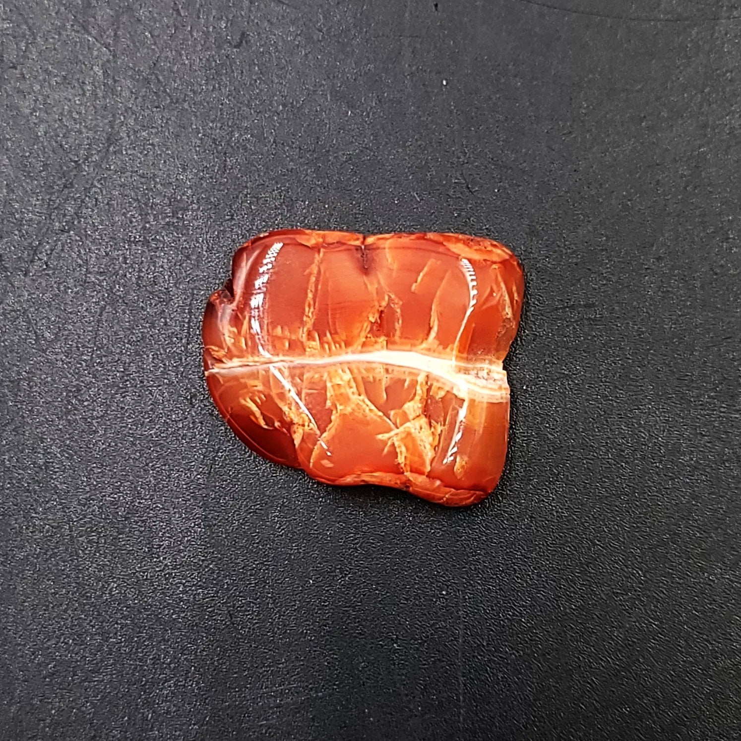 Carnelian Cabochon Free Form "Small" Polished Cut Stone - Elevated Metaphysical